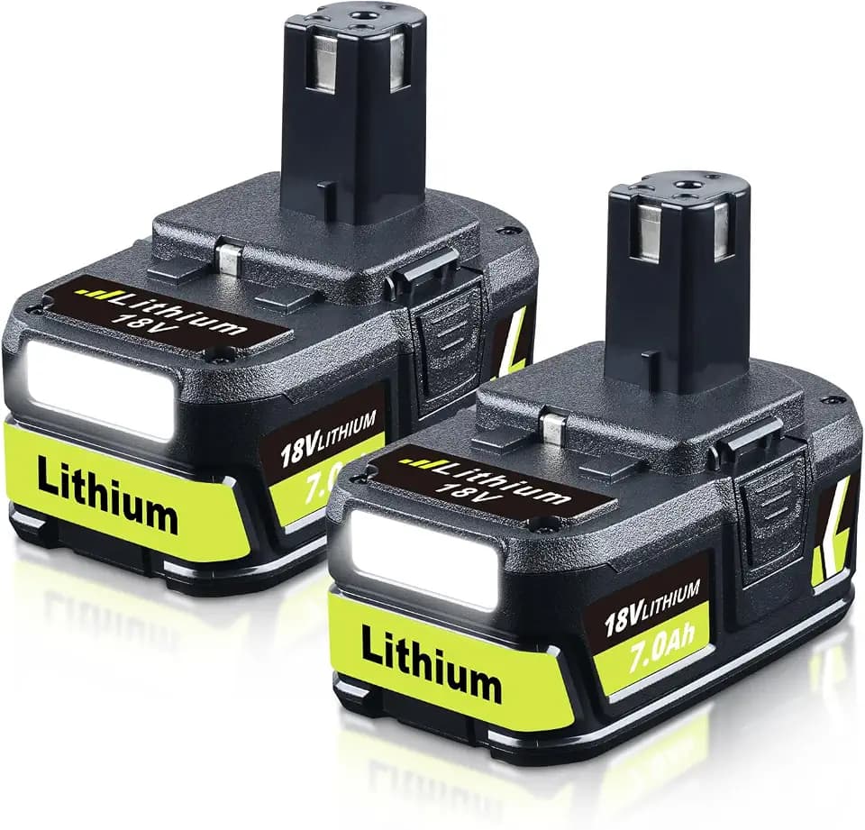Masione 7.0Ah 18V 2 Pack Replacement for Ryobi Battery P108 P104 P102