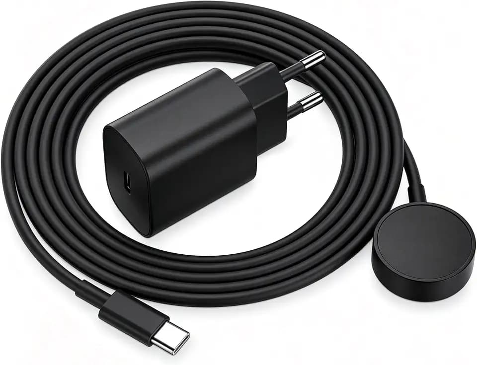 für Samsung Watch Ladegerät Ladekabel, 20W USB C Schnellladegerät mit Magnet iWatch Kabel Charger Cable 2M für Samsung Galaxy Watch 8/7/Ultra/6/6 Classic/5 Pro/5/4/4 Classic/3/Active2/1