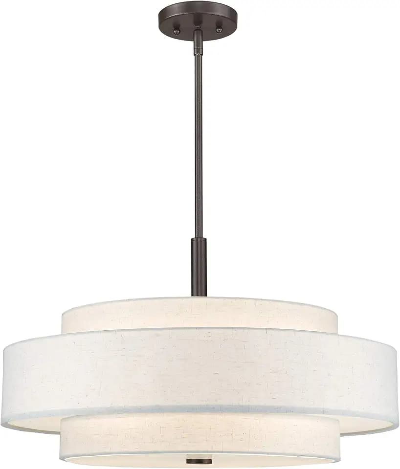 Livex Lighting 52138-92 Meridian 5-Light Pendant, English Bronze