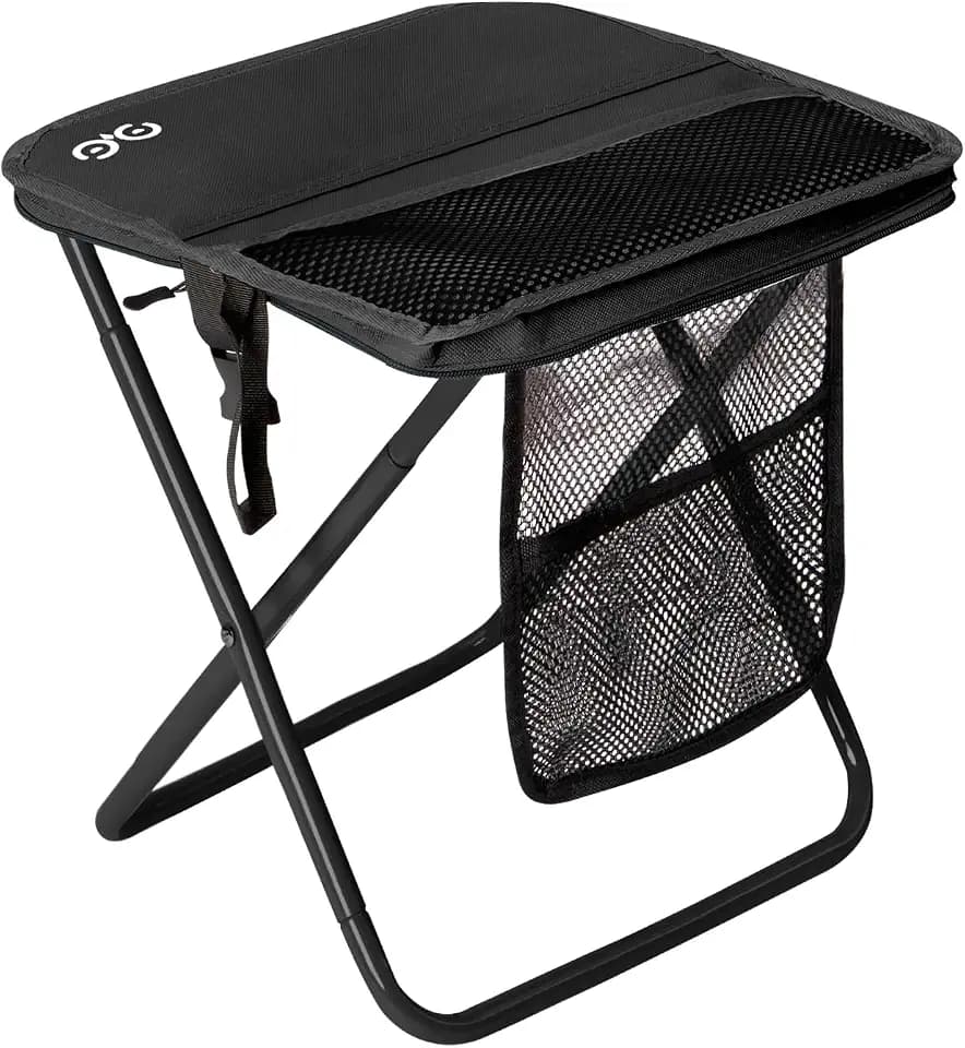 CAMDOOR Portable Folding Stool 16 Inch Collapsible Stool for Adults 400 lbs