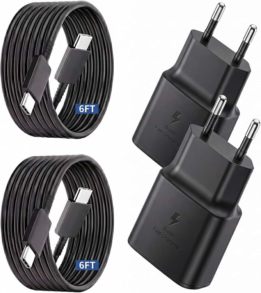 25W USB C Ladegerät Schnellladegerät Ladekabel für Samsung Galaxy S26 S25