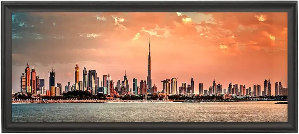 LTYHHK 10x24 Panoramic Picture Frames Solid Wood 10x24 Poster Frame10x24 Photo Frames Family Wall 10x24Picture Frame Black (LMKB1024)