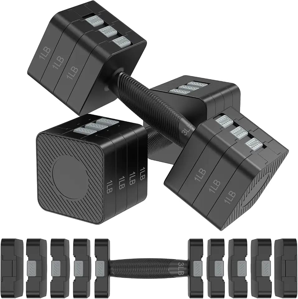 Hezeyferg Adjustable Dumbbells Set for Women/Men Home Gym