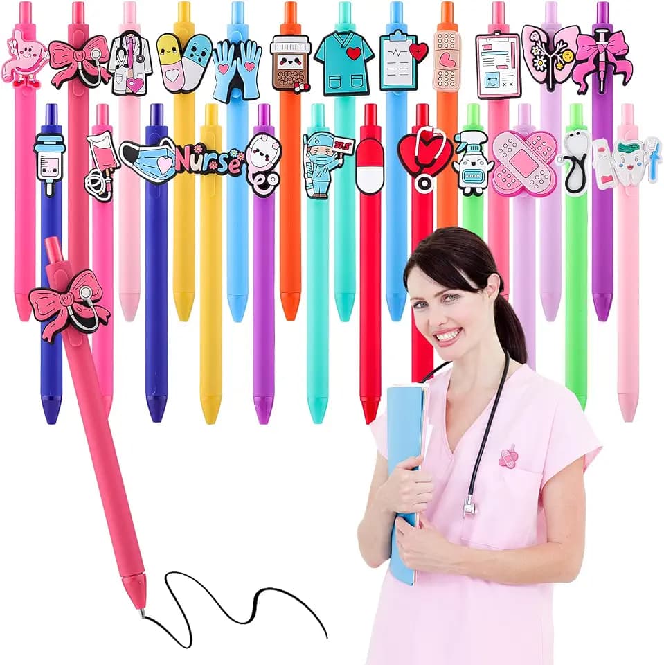 BESARME 24 Pcs Cute Nursing Gifts for Women, Funny Nurse Pens Bulk