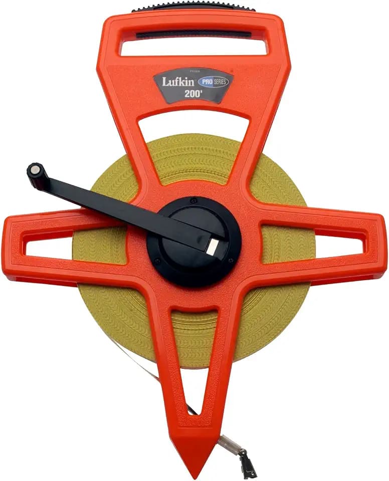 Crescent Lufkin 1/2" x 200' Pro Series Ny-Clad Steel Tape Measure - PS1808N