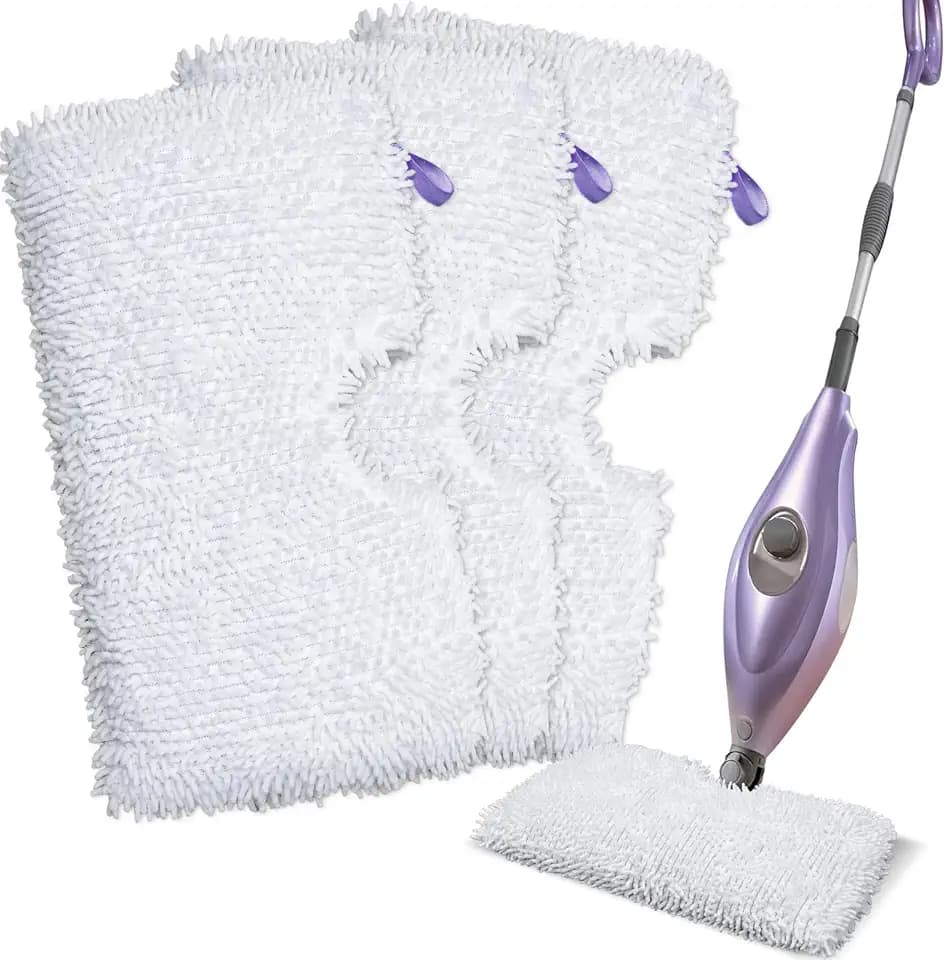 Steam Mop Replacement Pads for Shark Steam Pocket Mops S3501 S3601, 3 Pack