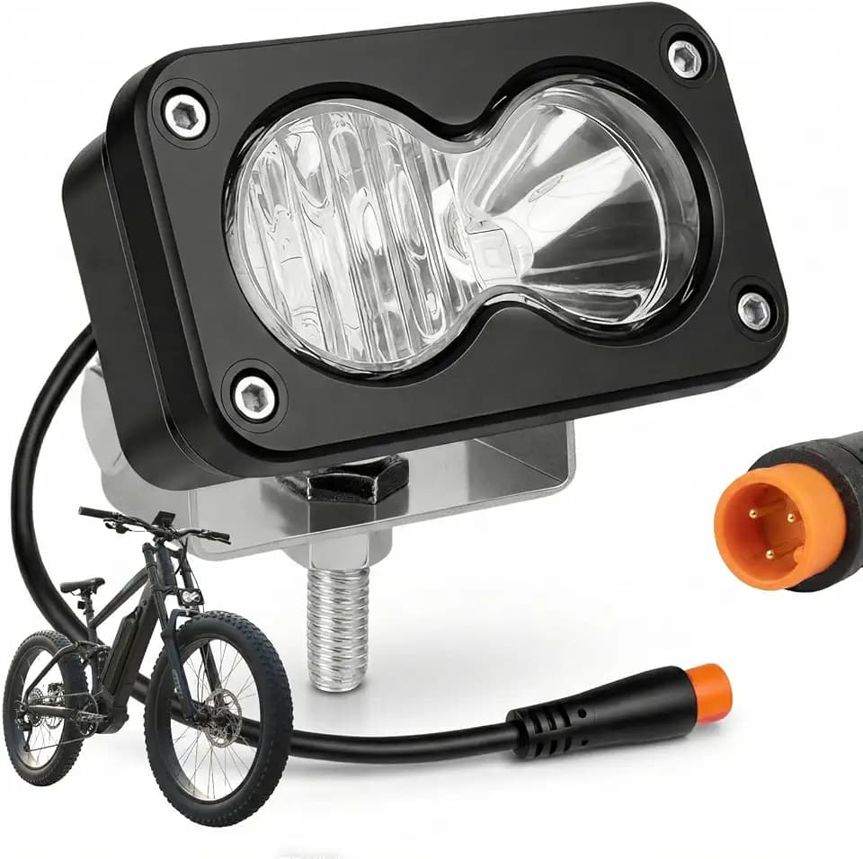 Baja Style Light Ebike Headlight for Ridstar Q20 / H20 / H26 3-Pin Julet