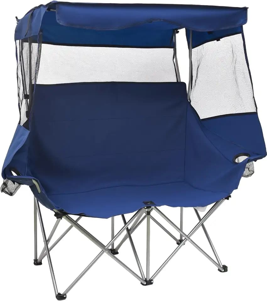 EO Living Double Chair with Canopy 400 LBS for Beach