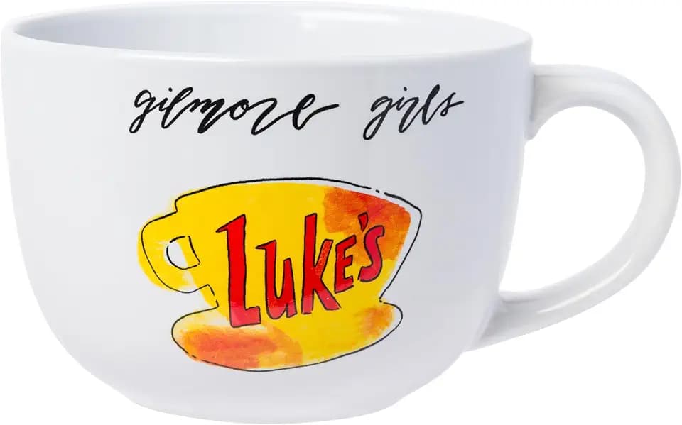 Silver Buffalo Gilmore Girls Luke's Diner Logo, Ceramic Soup Mug, 24oz