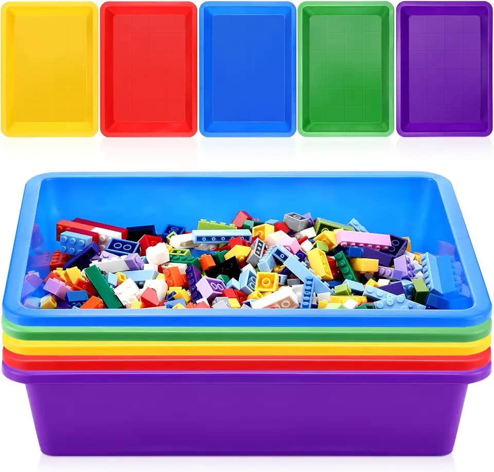 Hoteam Mix 5Pcs Paper Trays for Classroom Turn in Paper Tray, 14x10x3inch