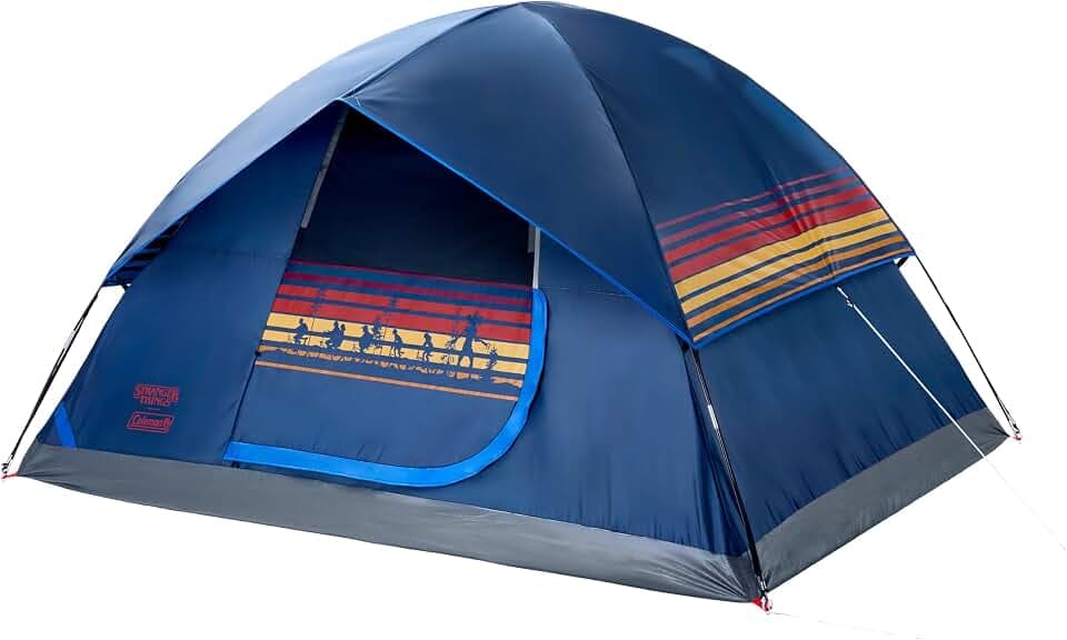 Coleman Stranger Things Outdoor Gear Collection, Limited Edition Stranger Things & Coleman Upside Down Camping Assortment, Cooler/Chair/Tent/Sleeping Bag