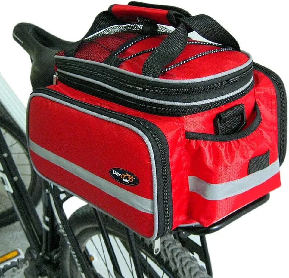 Waterproof Multi Function Excursion Cycling Bicycle Bike Rear Seat Trunk Bag Carrying Luggage Package Rack Panniers with Rainproof Cover