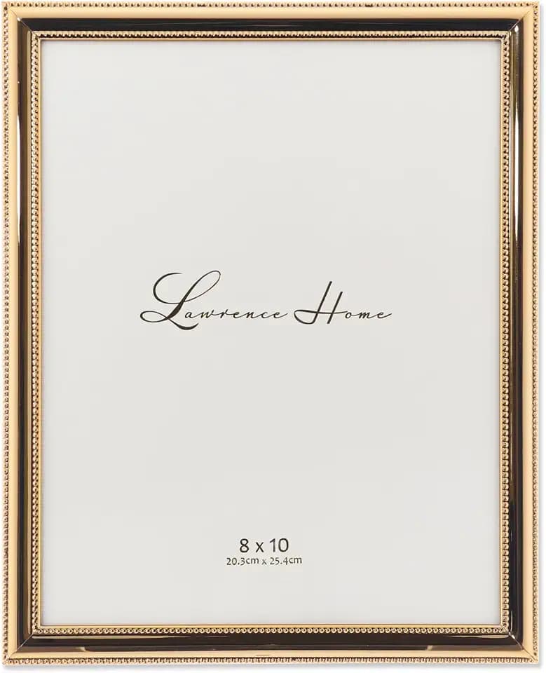 Lawrence Frames Classic Bead Frame, 8x10, Gold