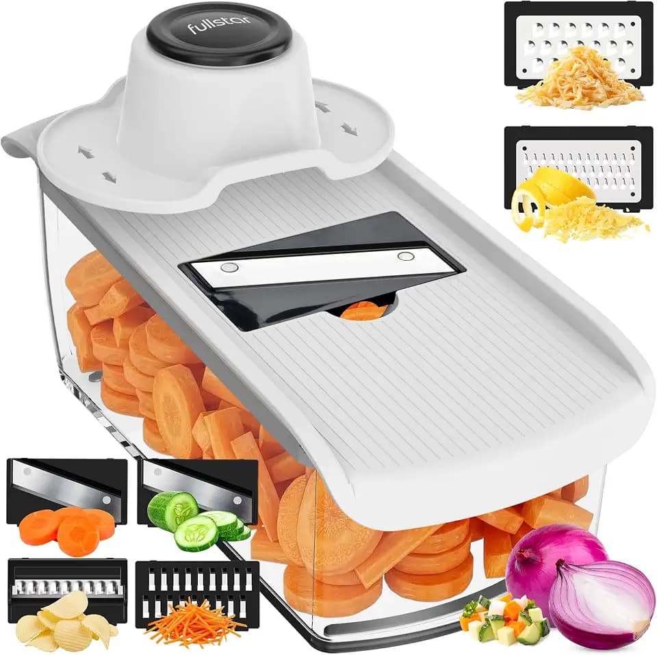 Fullstar Pro Mandoline Vegetable Slicer, 6-in-1 Kitchen Prep Tool
