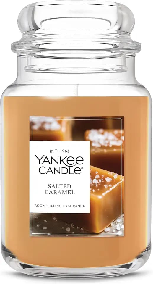 Yankee Candle Salted Caramel Scented Candle, 22oz Large Jar