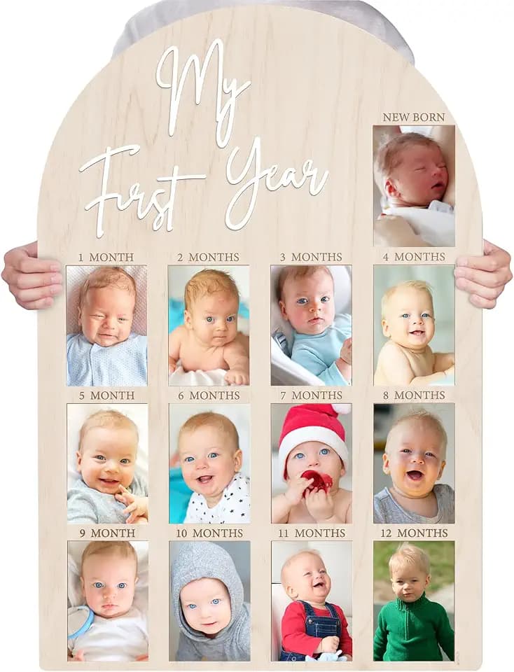 Bosctanuc Large My First Year Picture Frame for 33 x 22 Inch