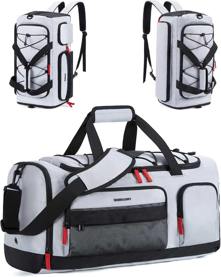 BAGSMART Gym Bag for Men, Athletic Sports Backpack Travel Hiking Duffel