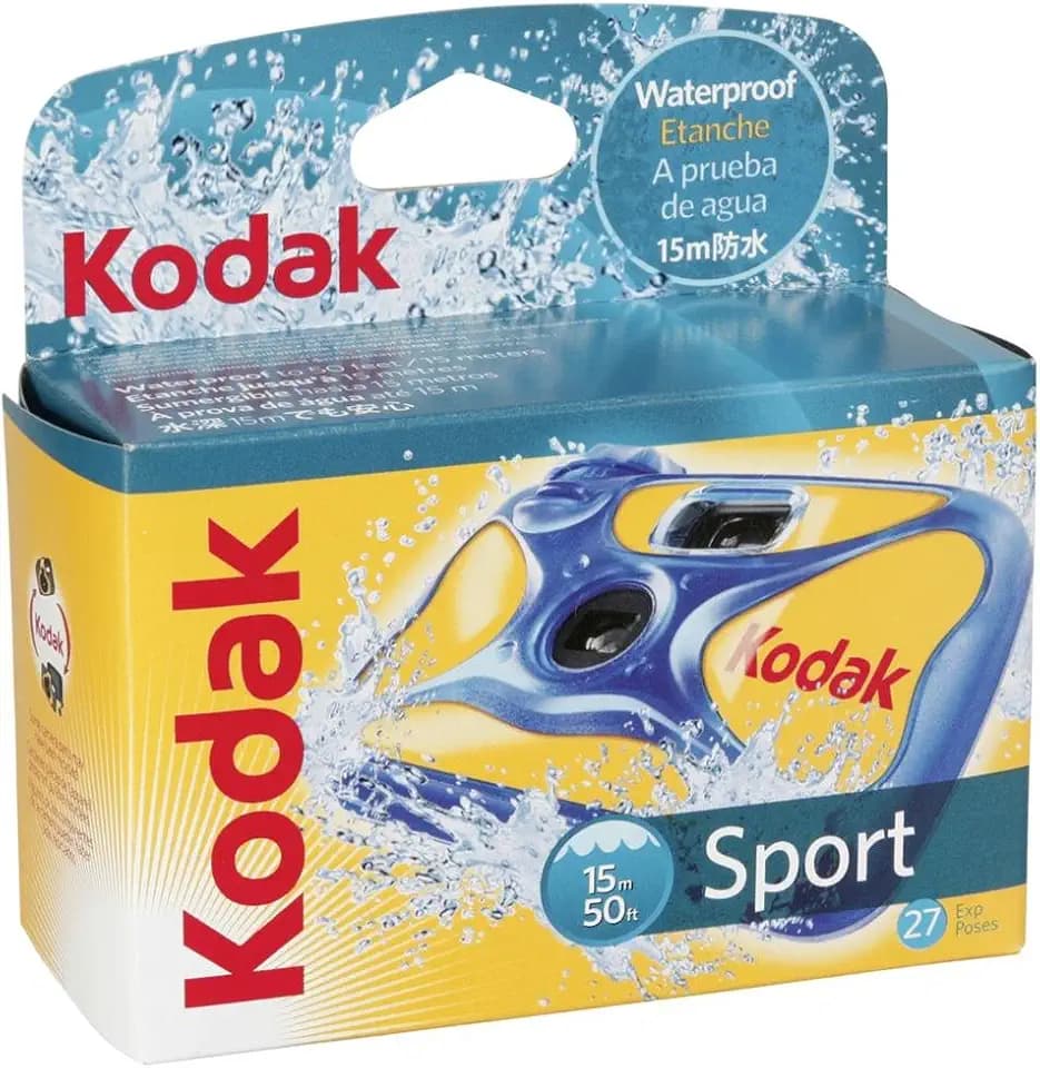 Kodak Unterwasserkammer Sport, Einwegkamera, bis 15 Meter wasserdicht