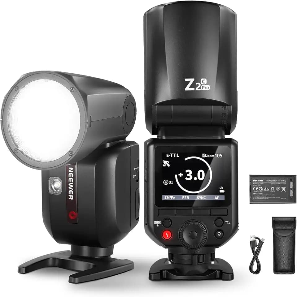 NEEWER Z2PRO-C 2.4G TTL Rundkopf Blitz Speedlite Kompatibel mit Canon