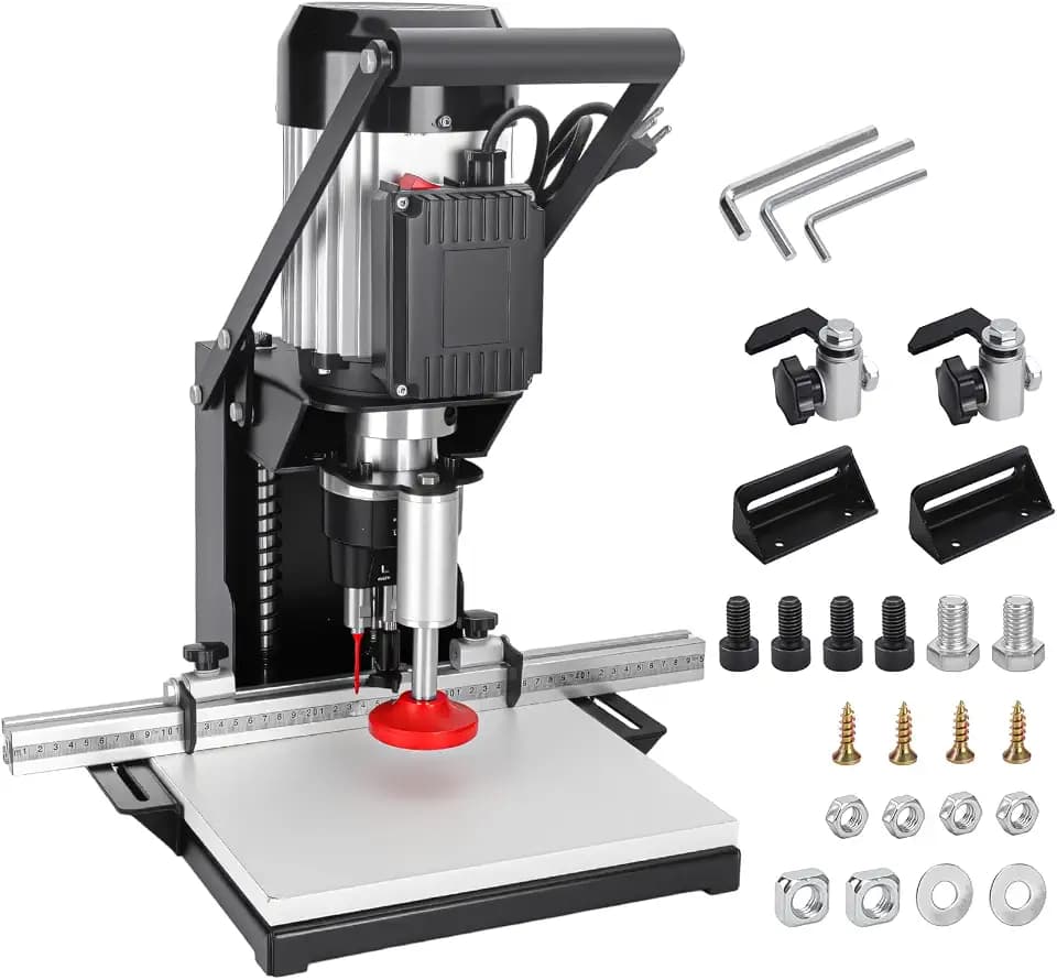 Woodworking Handheld Hinge Drilling and Milling Machine, 48-6mm | 2880 RPM | 0-40mm Depth | Automatic Stop Portable Cabinet and Wardrobe Door Processing Electric Tool 1100W