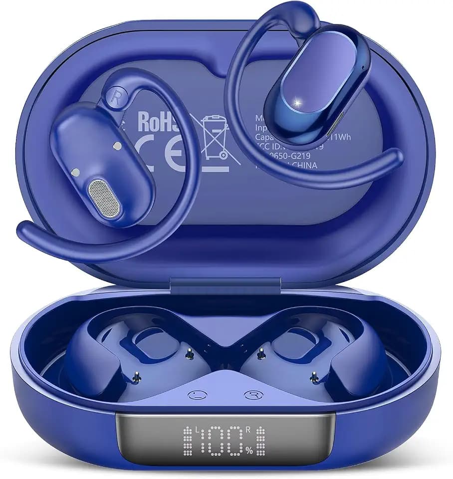 Open Ear Kopfhörer Bluetooth 5.4, 36Std Bluetooth Kopfhörer Tiefem Bass