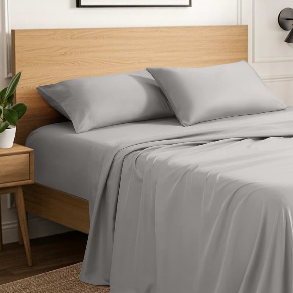 Ivy Union Microfiber Sheet Set (Twin XL, Light Grey)
