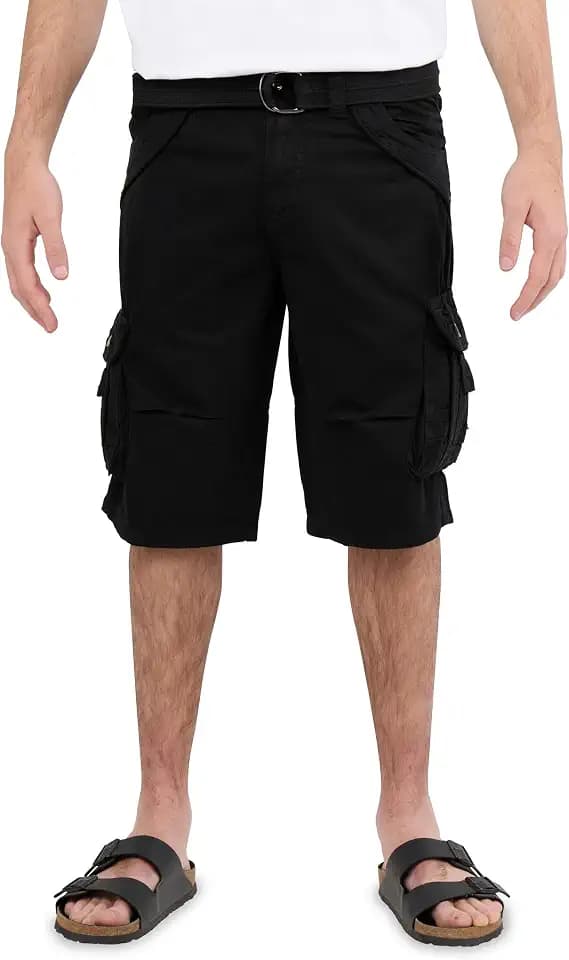 X RAY Mens Cargo Shorts Camo & Solid Colors 12.5" Inseam Knee Length Classic Fit (Big and Tall Shorts for Men)