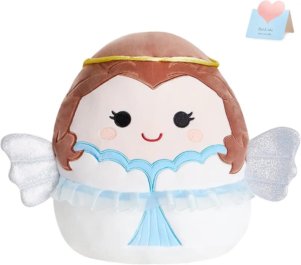 Angel Plush with Wings & Halo Angel Stuffed Animal Soft Angel Pillow 12''