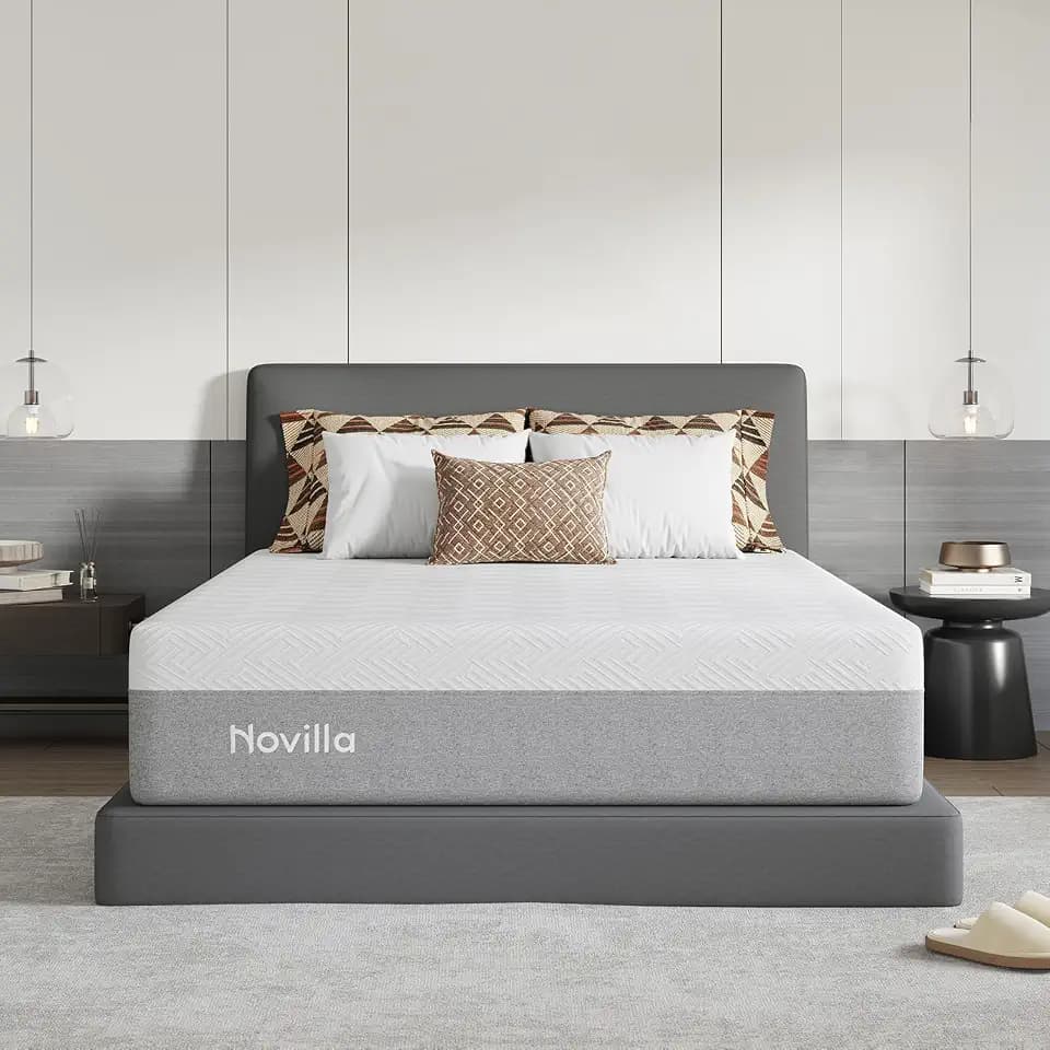 Novilla Bliss Mattress Queen Size, 14 Inch Gel Queen Memory Foam Mattress