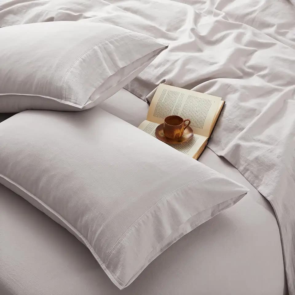 100% Organic Linen Sheets Queen Size Bed Sheets for Hot Sleepers