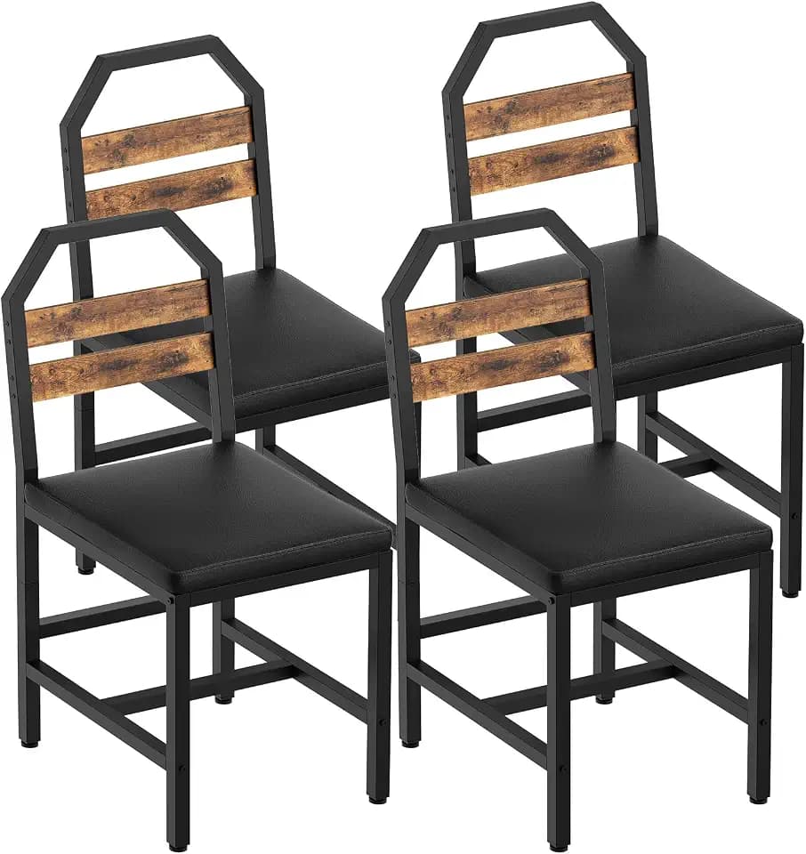 YATINEY Upholstered Dining Chairs, Kitchen Chairs Set of 4,Comfortable Seat