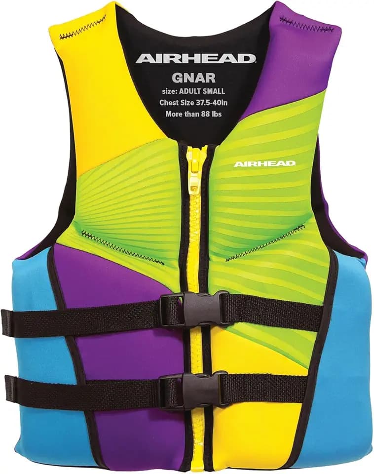 Airhead Adult/Youth Gnar Kwik-Dry Neolite Life Jacket, US Coast Guard Approved