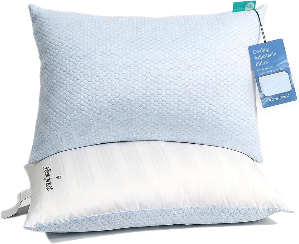 Beautyrest Luxury Cooling Pillows King Size Set of 2 Down Alternative