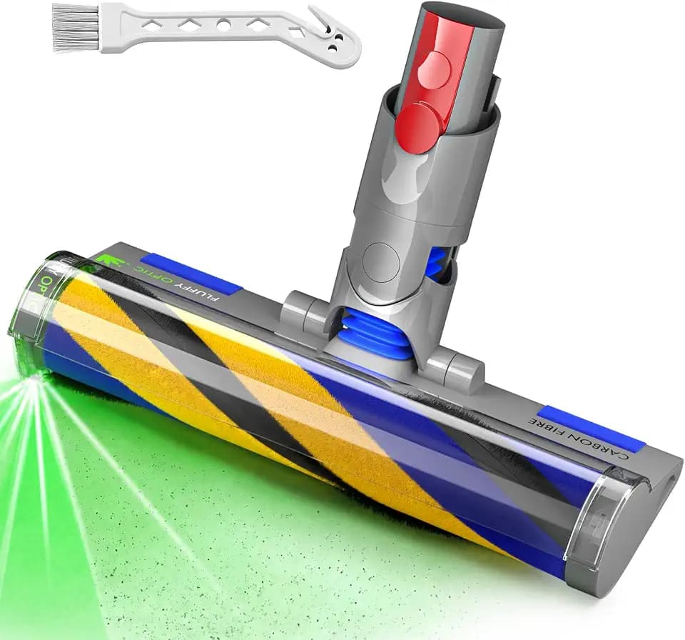 V9 V12 Fluffy Optic Head Replacement for Dyson V9 Motorbar, V12 Detect Slim