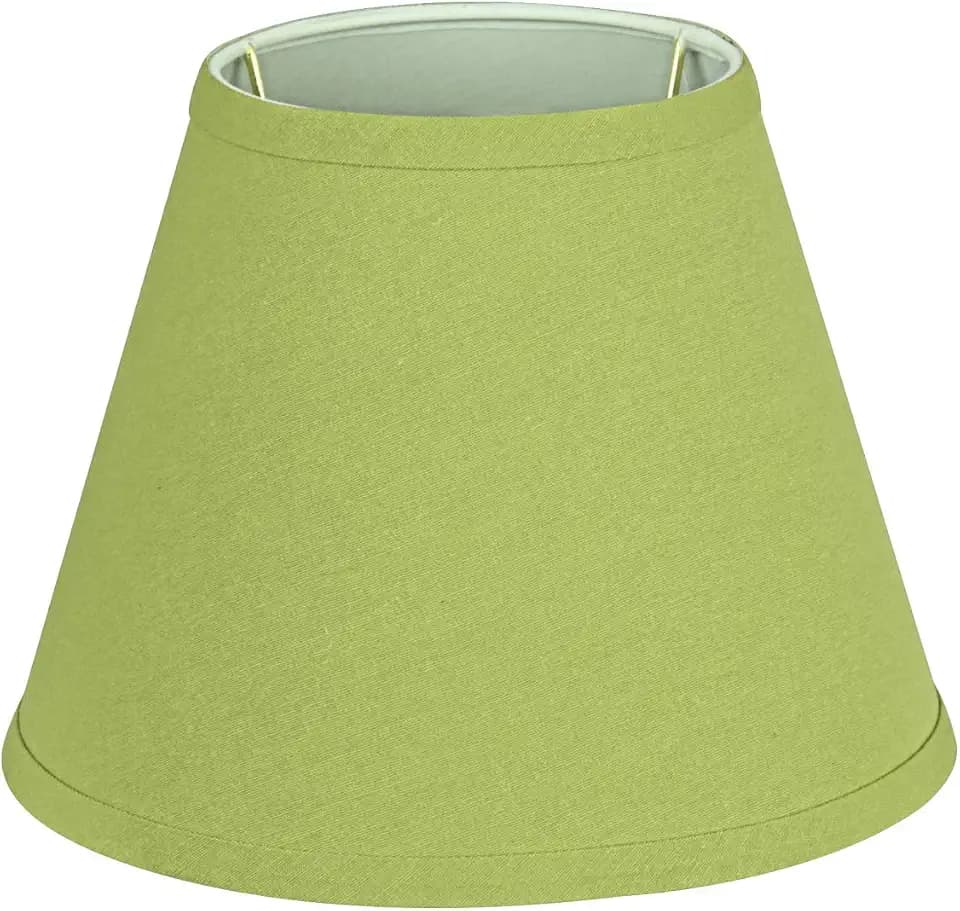 Aspen Creative 58905A Transitional Hardback Empire Shape UNO Construction Lamp Shade in Lime Green, 9" Wide (5" x 9" x 7")