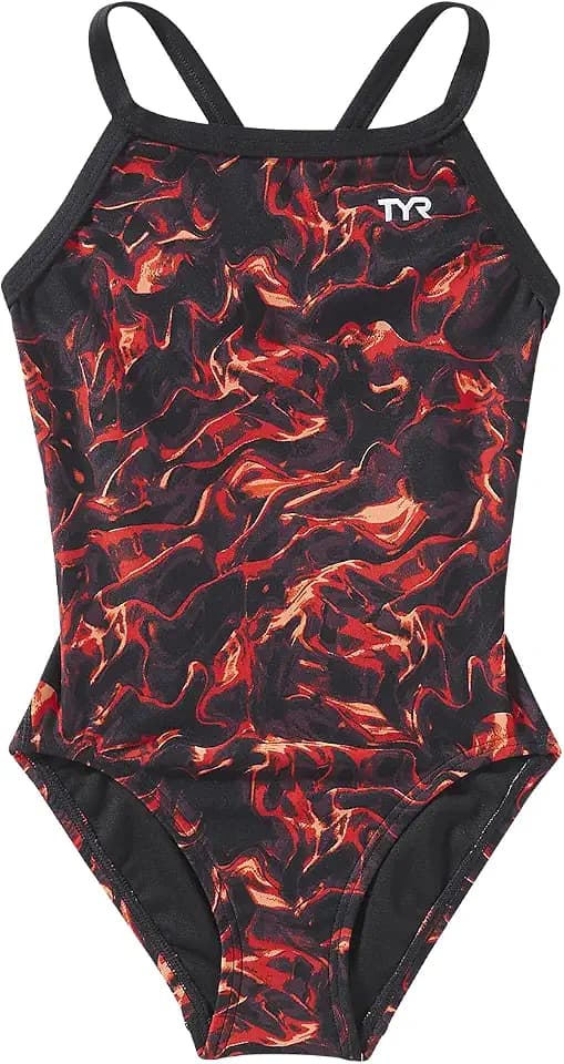 TYR Durafast Elite Diamondfit One Piece Girls' Swimsuit - Athletic Training and Competition Swimwear - Resists Chlorine