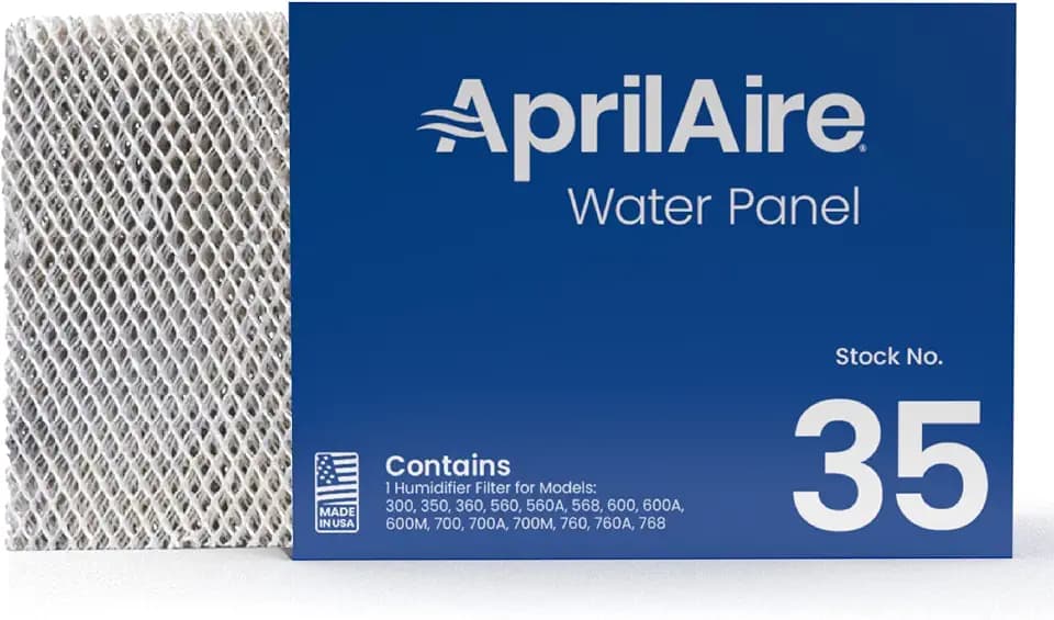 AprilAire 35 Water Panel Humidifier Filter Replacement for AprilAire Whole-House Humidifier Models 300, 350, 360, 560, 560A, 568, 600, 600A, 600M, 700, 700A, 700M, 760, 760A, 768 (Pack of 2)