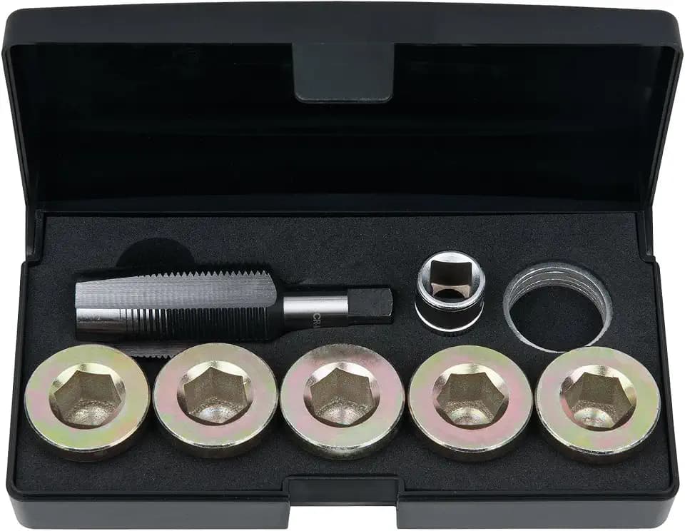 KS Tools 150.4950 Ölablassschrauben-Gewindereparatur-Satz, 12-tlg. M24 x 1,5