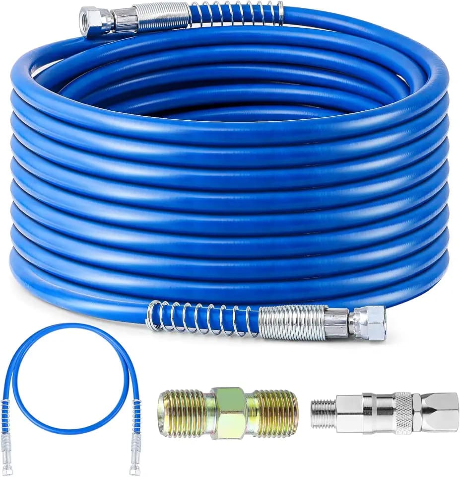 50Ft x 1/4"NPT Airless Paint Sprayer Hose Kit, 8500PSI High Pressure