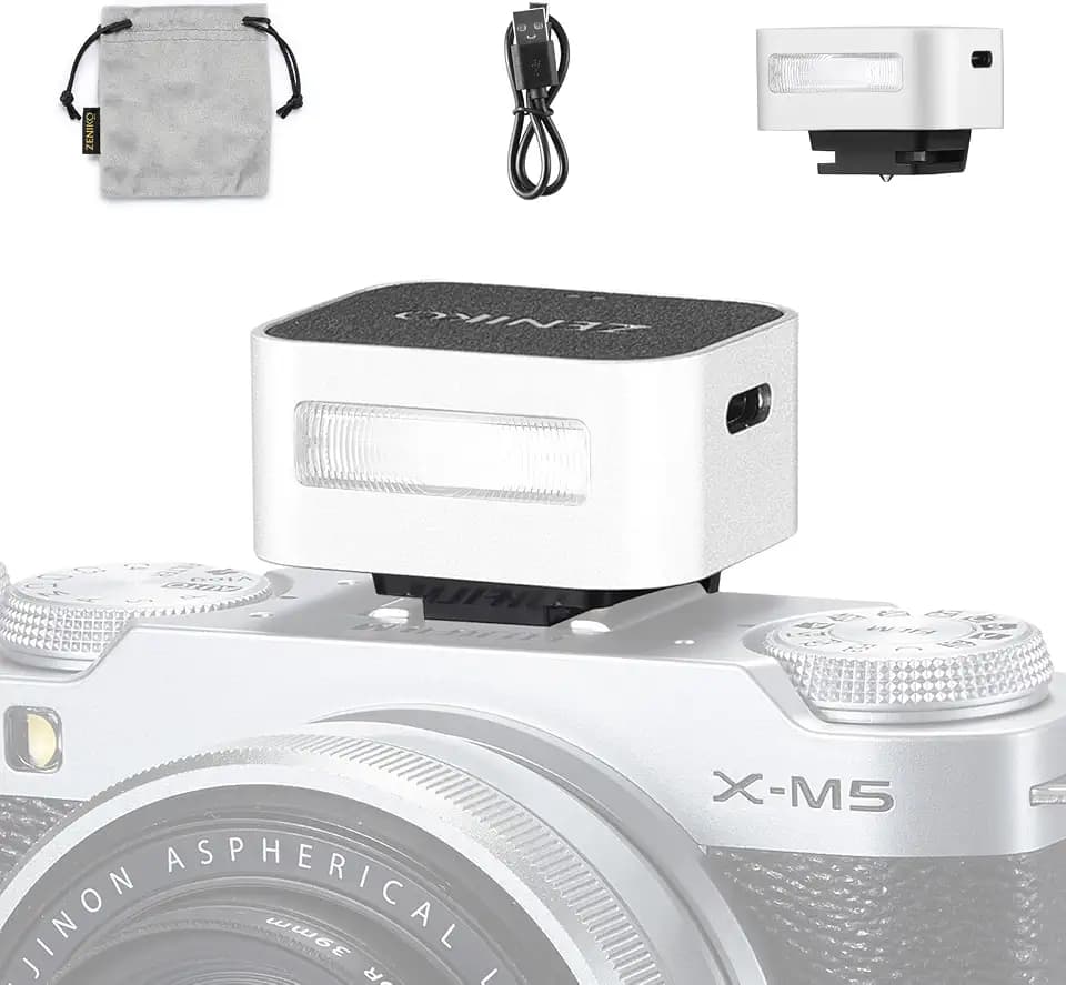 ZΕΝΙΚΟ ZF04 Camera Blitz, 6500K±200K Mini-Blitzgerät Mini Manual Flash für Canon, Sony, Fuji, Nikon, Panasonic, Olympus