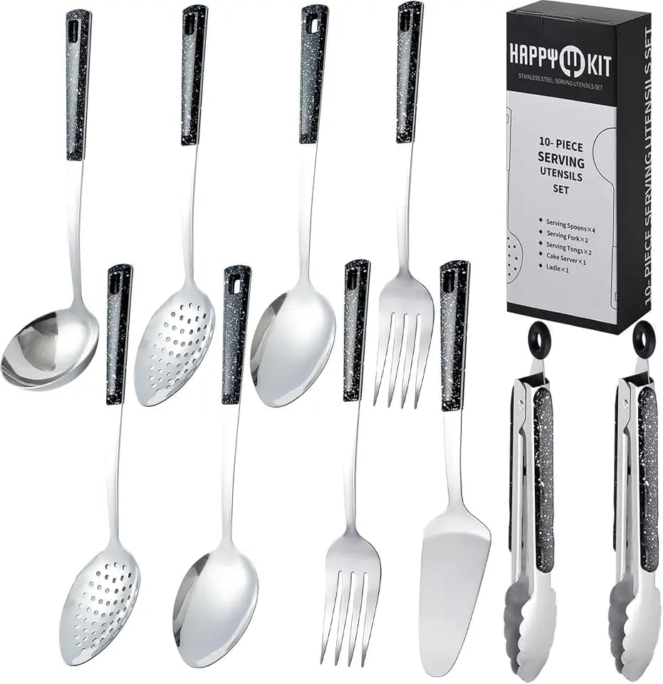 Stainless Steel Metal Serving Utensils Set