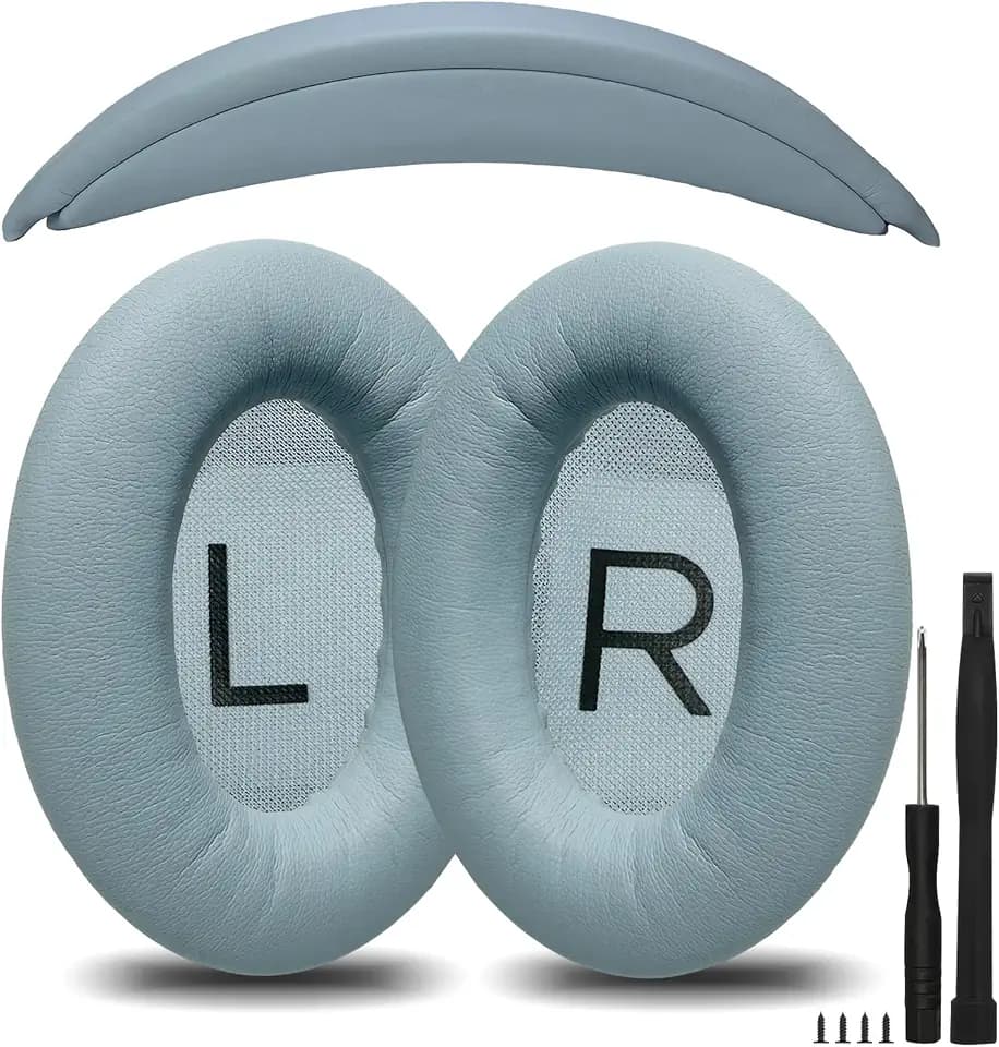 Ersatz-Ohrpolster für Bose QuietComfort 35 45 QC35 QC35ii QC45 Kopfhörer (blau)