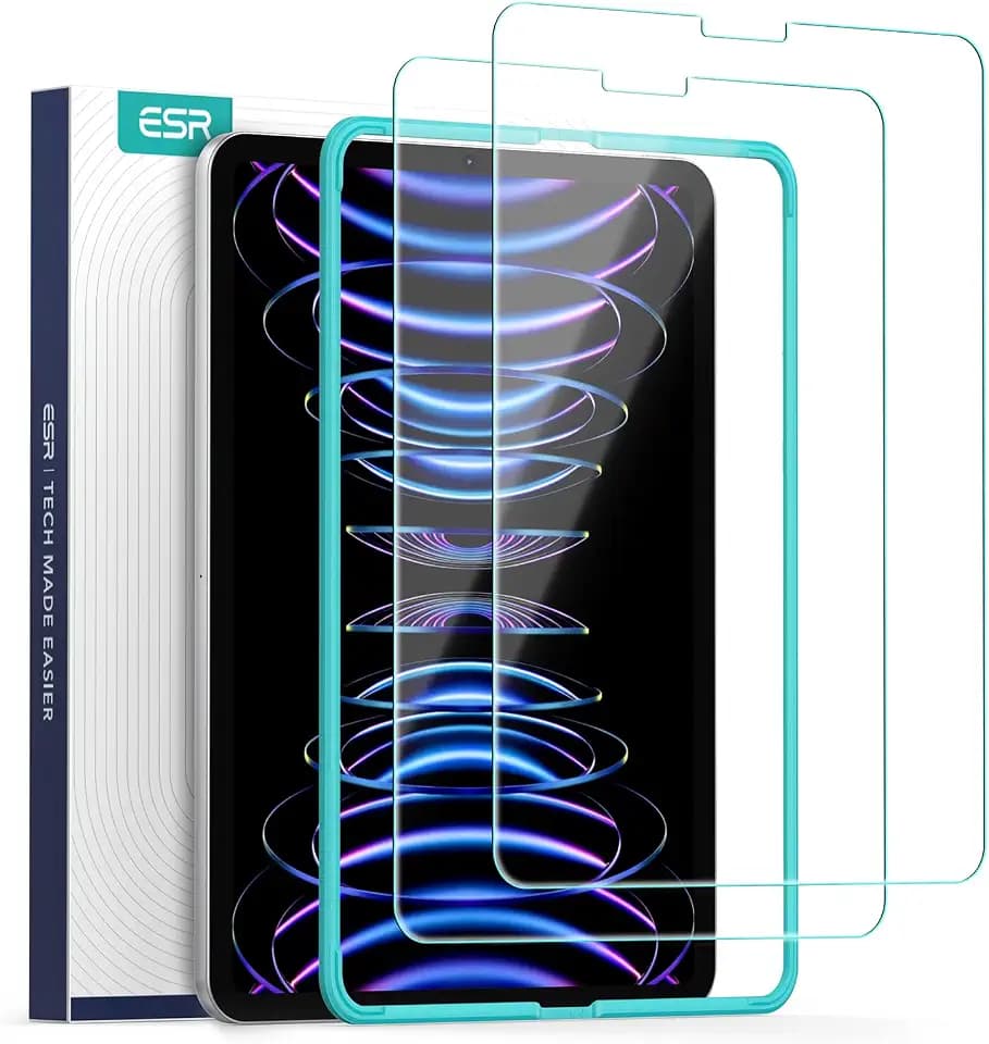 ESR 2 Stück Panzer Schutz Glas für iPad Pro 11 Zoll (2022/2021/2020/2018)
