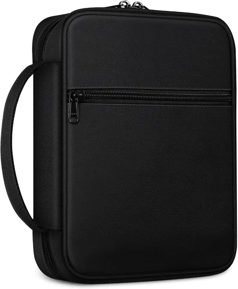 FINPAC Bible Cover, Carrying Book Case Bible Bag with Handle