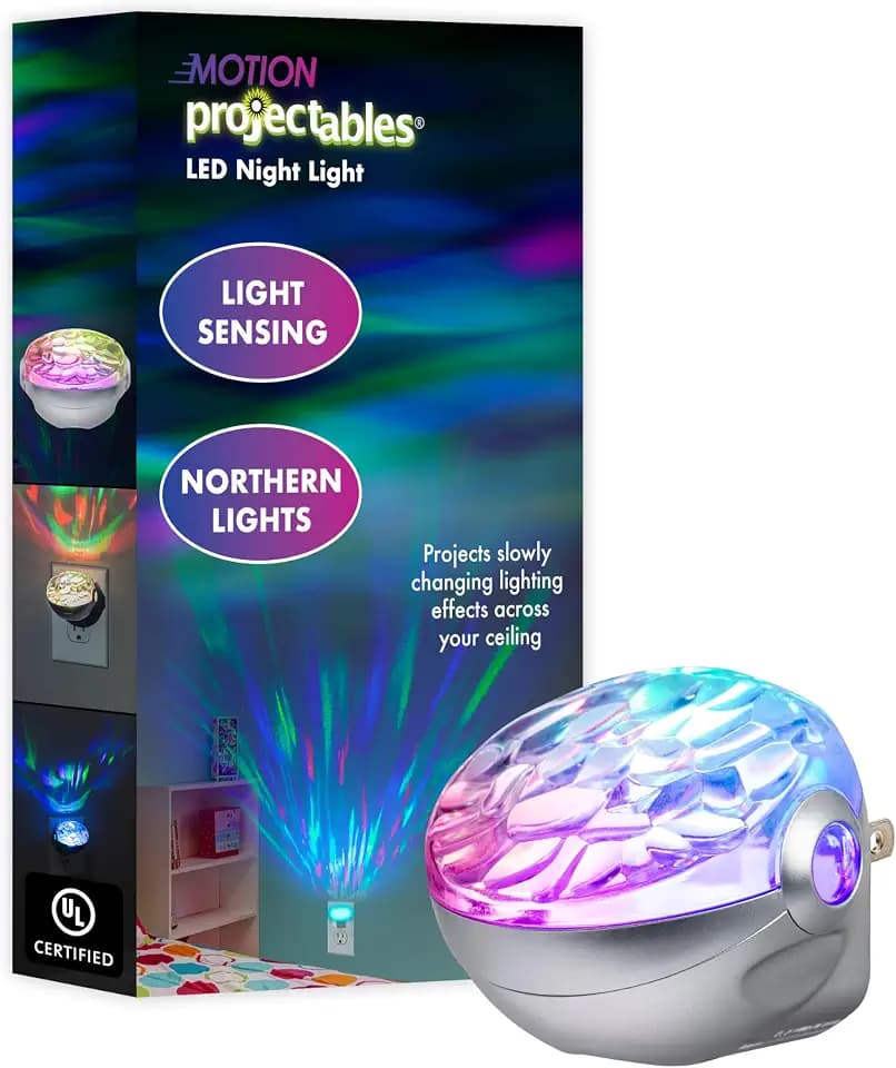 Projectables Northern Lights Plug in Night Light with Dusk to Dawn Sensor