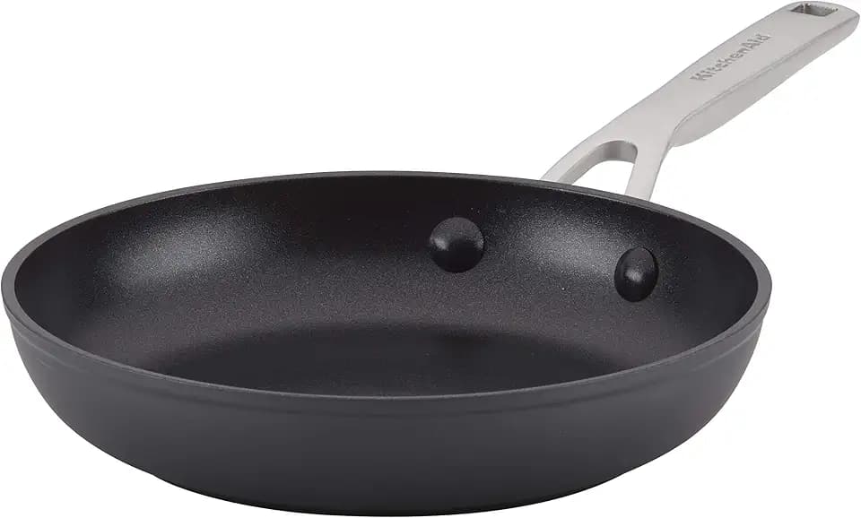 KitchenAid Hard-Anodized Induction Nonstick Frying Pan, 8.25-Inch, Black
