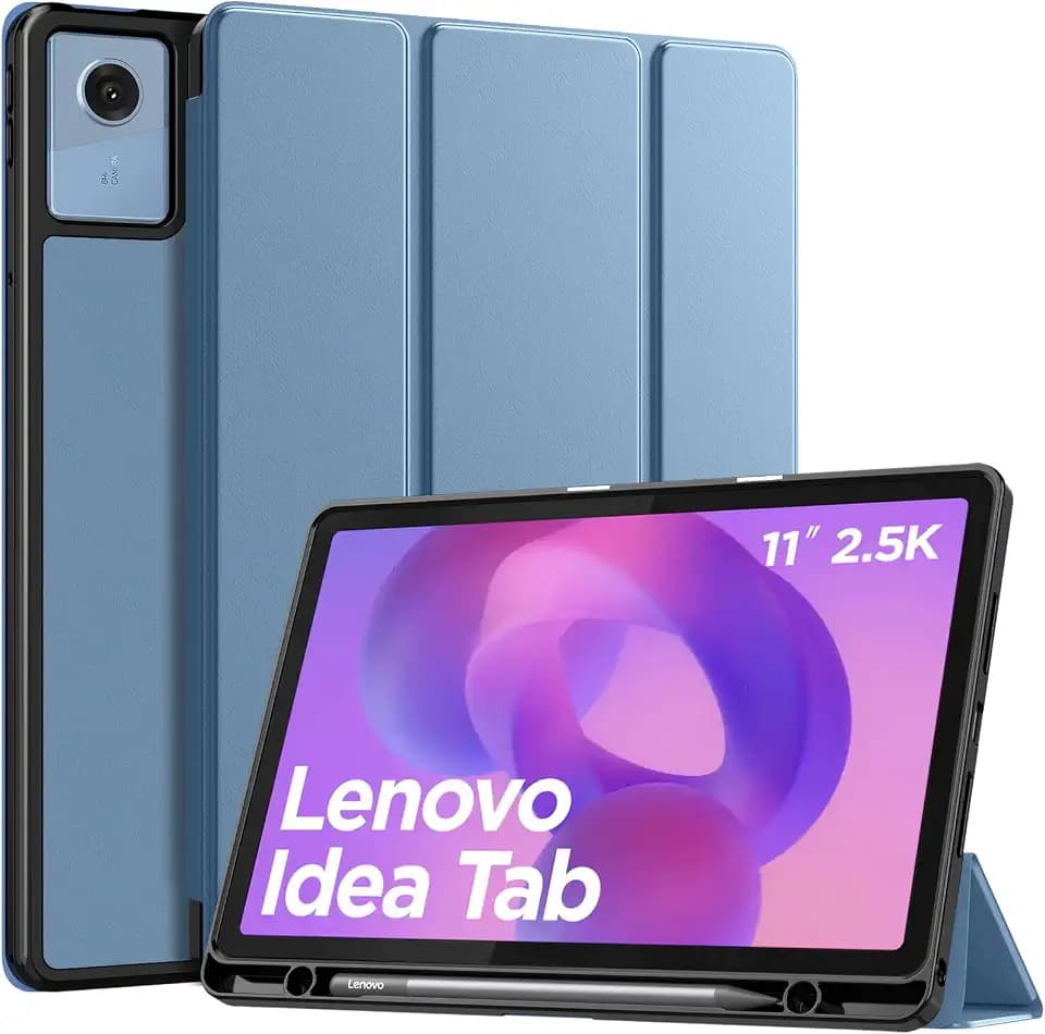 MoKo Hülle für Lenovo Idea Tab 11 2025 mit Stifthalter, Polar Blue
