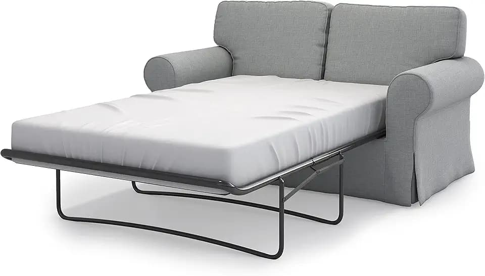 MASTERS OF COVERS Sofa Cover Only Replace Sofa Cover for Ektorp Sleeper, Ektorp Sofa Bed Slipcover-Light Grey