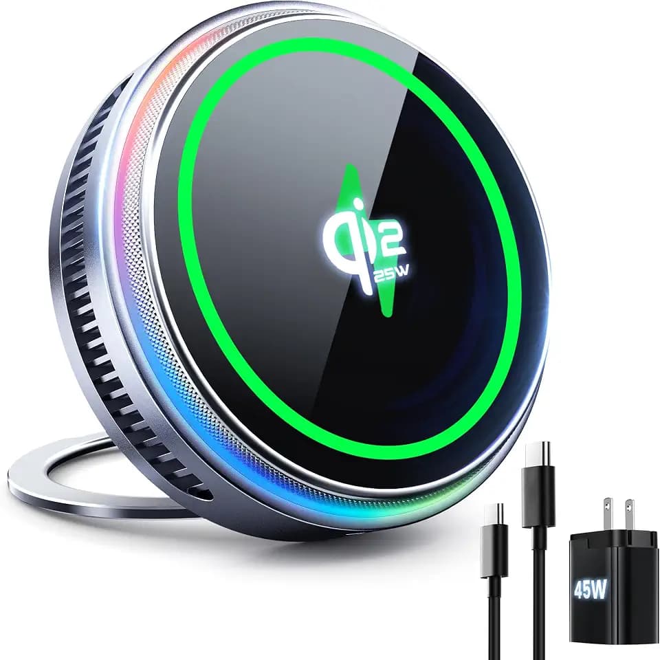 Qi2.2 25W MagSafe Charger Magnetic Wireless Charger with Cooling Pad