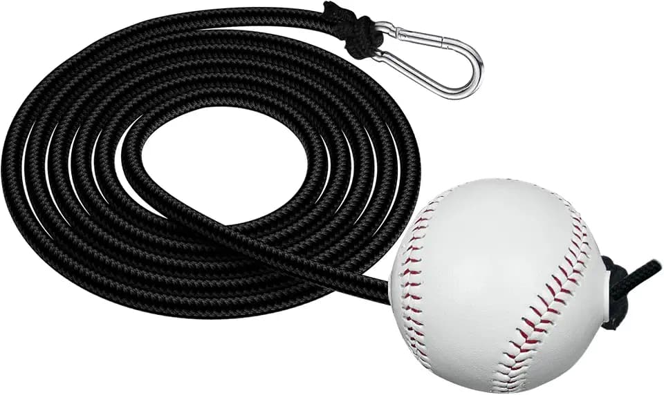 Baseball and Softball Batting Swing Trainer, Enhance Hitting Skills with Baseball Hitting Rope and Toss for Easy Drills – Hand-Eye Coordination, and Boost Bat Speed for All Skill Levels